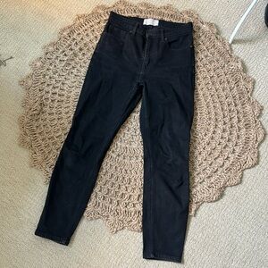 Everlane High Rise Black Slim Jeans Size 27